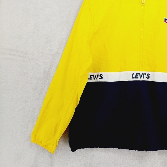 Levi's Colorblock Nylon Hooded Windbreaker Casual Jacket P531 - Picture 5 of 10
